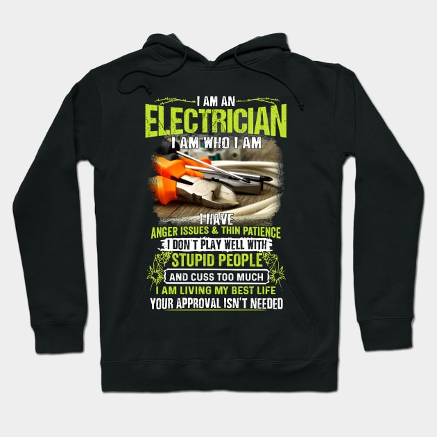 Electrician Have Anger Issues Hoodie by caidcmytvroi